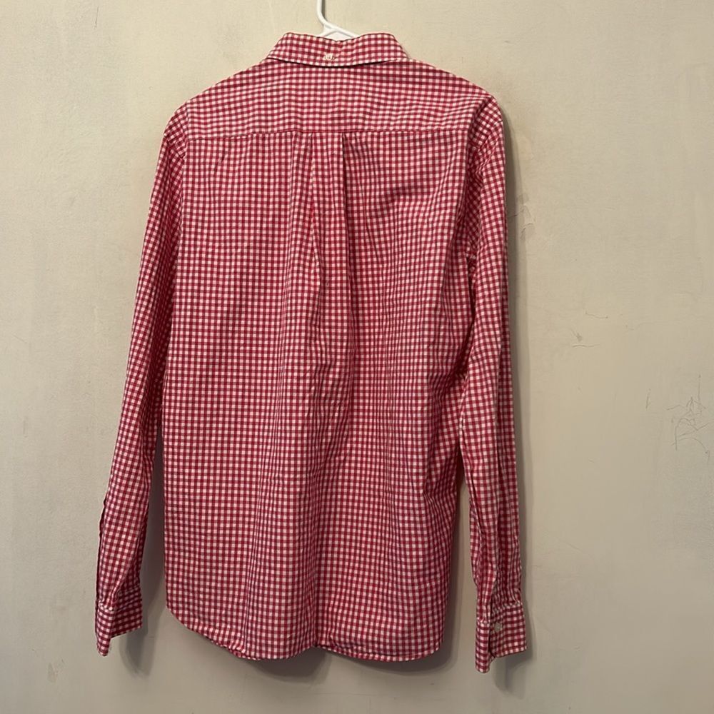 Brooks Brothers Pink White Checkered Button Down Cotton Shirt Size L EUC - Picture 5 of 10